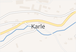 Karle v obci Karle - mapa části obce