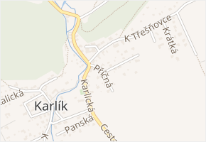 Příčná v obci Karlík - mapa ulice