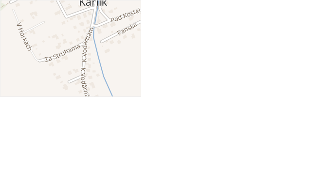Za Struhama v obci Karlík - mapa ulice