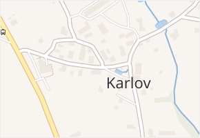 Karlov v obci Karlov - mapa části obce