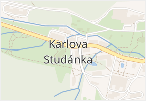 Karlova Studánka v obci Karlova Studánka - mapa části obce