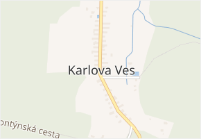 Karlova Ves v obci Karlova Ves - mapa části obce