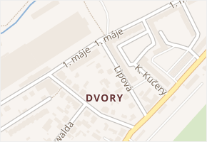 1. máje v obci Karlovy Vary - mapa ulice