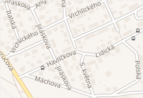5. května v obci Karlovy Vary - mapa ulice