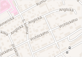 Anglická v obci Karlovy Vary - mapa ulice