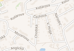 Čechova v obci Karlovy Vary - mapa ulice