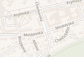 Charkovská v obci Karlovy Vary - mapa ulice