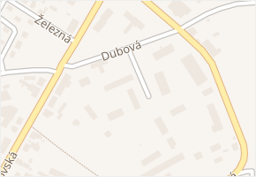Dubová v obci Karlovy Vary - mapa ulice