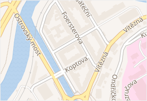 Foersterova v obci Karlovy Vary - mapa ulice