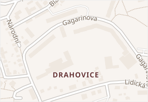 Gagarinova v obci Karlovy Vary - mapa ulice