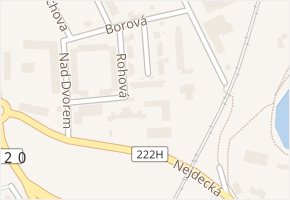 Hornická kolonie v obci Karlovy Vary - mapa ulice