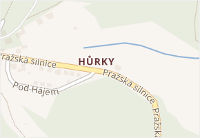 Hůrky v obci Karlovy Vary - mapa části obce