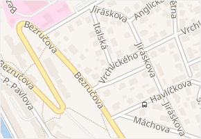 Italská v obci Karlovy Vary - mapa ulice