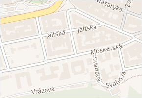 Jaltská v obci Karlovy Vary - mapa ulice