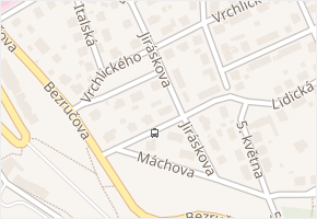 Jiráskova v obci Karlovy Vary - mapa ulice