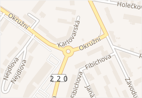 Karlovarská v obci Karlovy Vary - mapa ulice