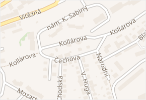 Kollárova v obci Karlovy Vary - mapa ulice