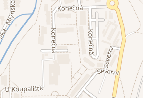 Konečná v obci Karlovy Vary - mapa ulice