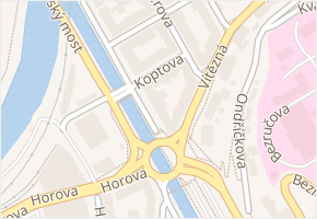 Koptova v obci Karlovy Vary - mapa ulice