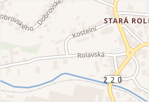 Kostelní v obci Karlovy Vary - mapa ulice