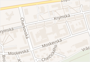 Krymská v obci Karlovy Vary - mapa ulice