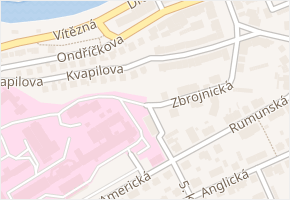 Kvapilova v obci Karlovy Vary - mapa ulice