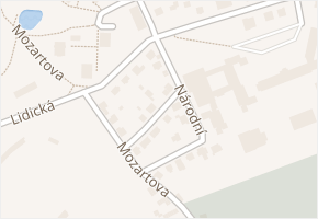 Lidická v obci Karlovy Vary - mapa ulice
