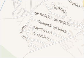 Myslivecká v obci Karlovy Vary - mapa ulice