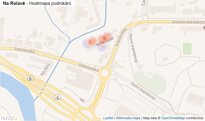 Mapa Na Rolavě - Firmy v ulici.