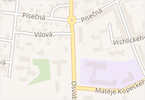 nábř. Osvobození v obci Karlovy Vary - mapa ulice