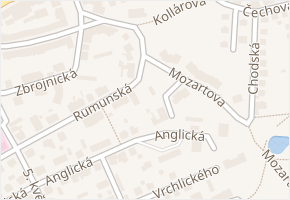 náměstí Emy Destinové v obci Karlovy Vary - mapa ulice