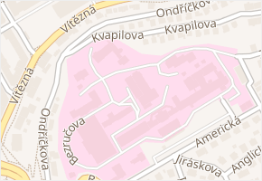 Ondříčkova v obci Karlovy Vary - mapa ulice