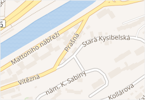 Prašná v obci Karlovy Vary - mapa ulice
