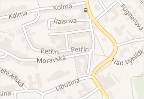 Raisova v obci Karlovy Vary - mapa ulice