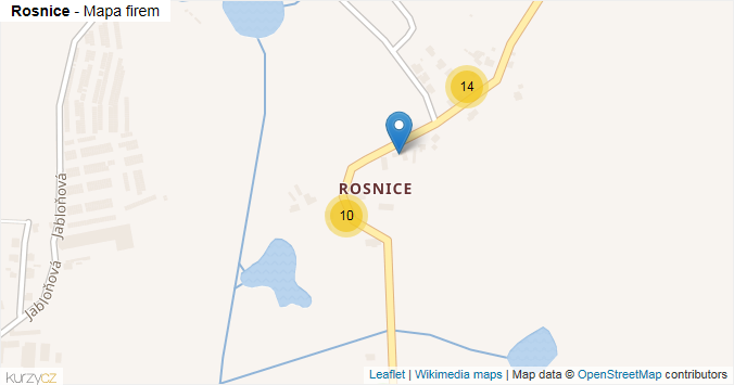 Mapa Rosnice - Firmy v části obce.