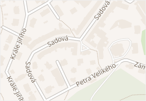 Sadová v obci Karlovy Vary - mapa ulice