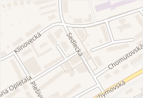 Sedlecká v obci Karlovy Vary - mapa ulice