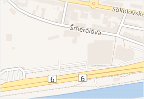Šmeralova v obci Karlovy Vary - mapa ulice