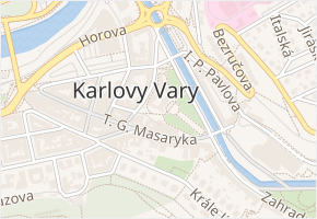Smetanovy sady v obci Karlovy Vary - mapa ulice