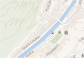 Stará Louka v obci Karlovy Vary - mapa ulice