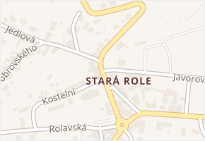 Stará Role v obci Karlovy Vary - mapa části obce