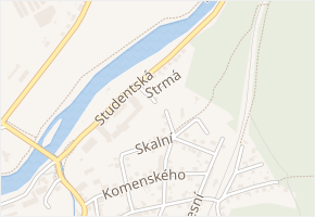 Strmá v obci Karlovy Vary - mapa ulice