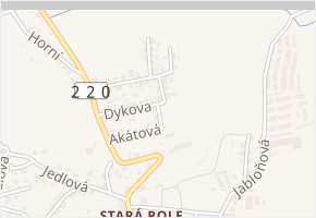 Sukova v obci Karlovy Vary - mapa ulice