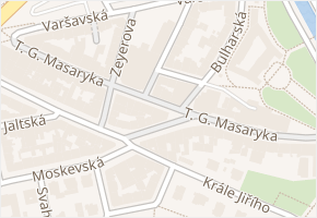 T. G. Masaryka v obci Karlovy Vary - mapa ulice