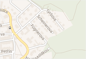 Tyršova v obci Karlovy Vary - mapa ulice