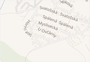 U Ovčárny v obci Karlovy Vary - mapa ulice