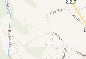 V Polích v obci Karlovy Vary - mapa ulice