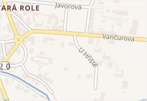 Vančurova v obci Karlovy Vary - mapa ulice