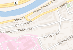 Vítězná v obci Karlovy Vary - mapa ulice