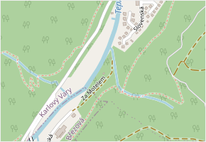 Za Motelem v obci Karlovy Vary - mapa ulice